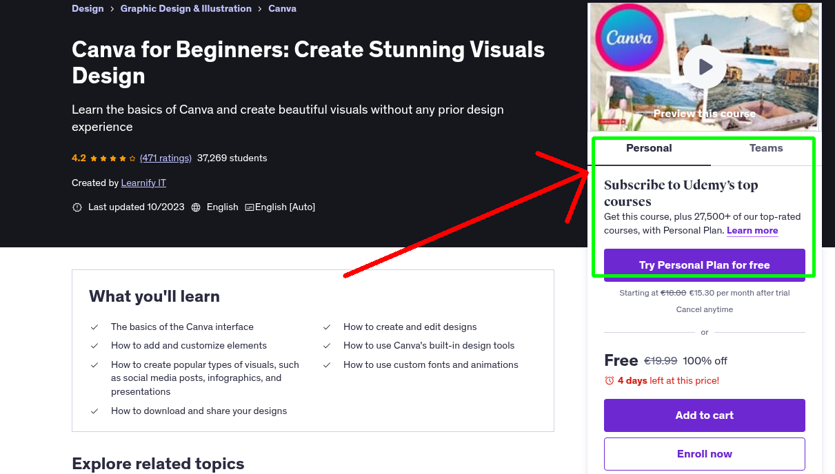 Canva for Beginners: Create Stunning Visuals Design