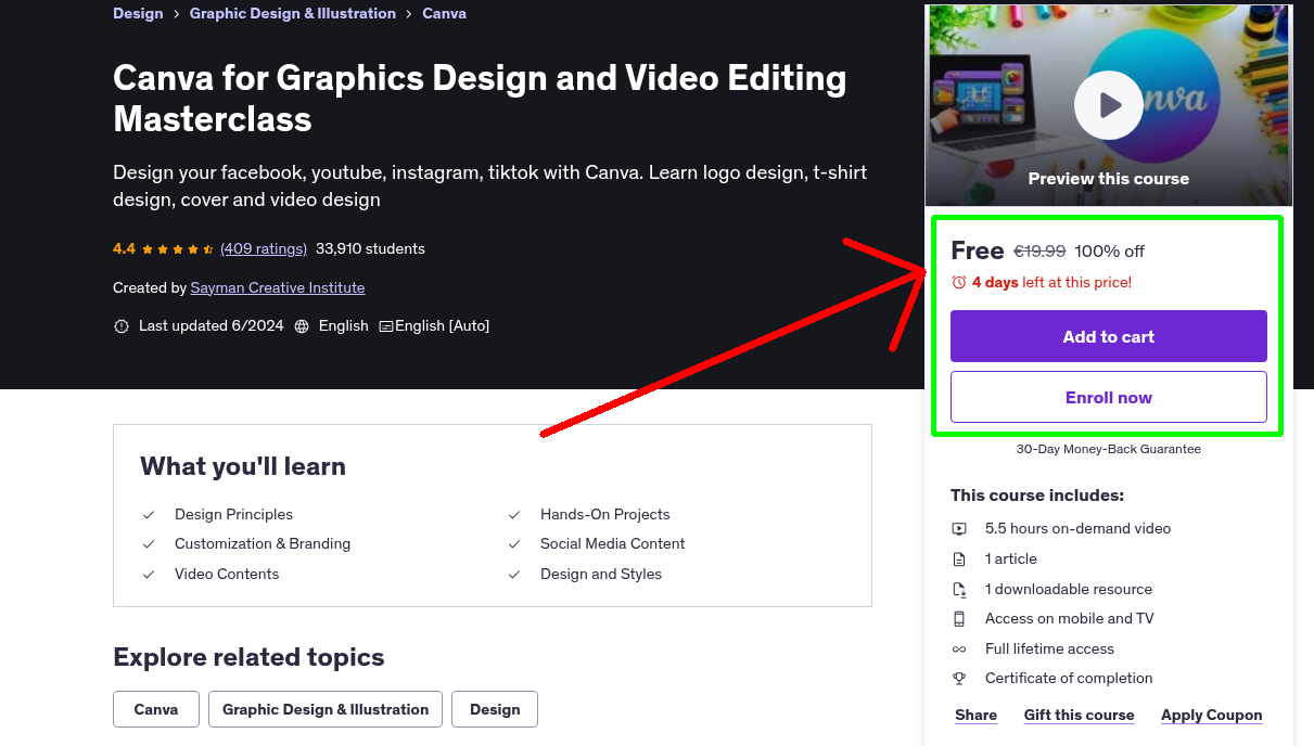 Canva for Graphics Design and Video Editing Masterclass