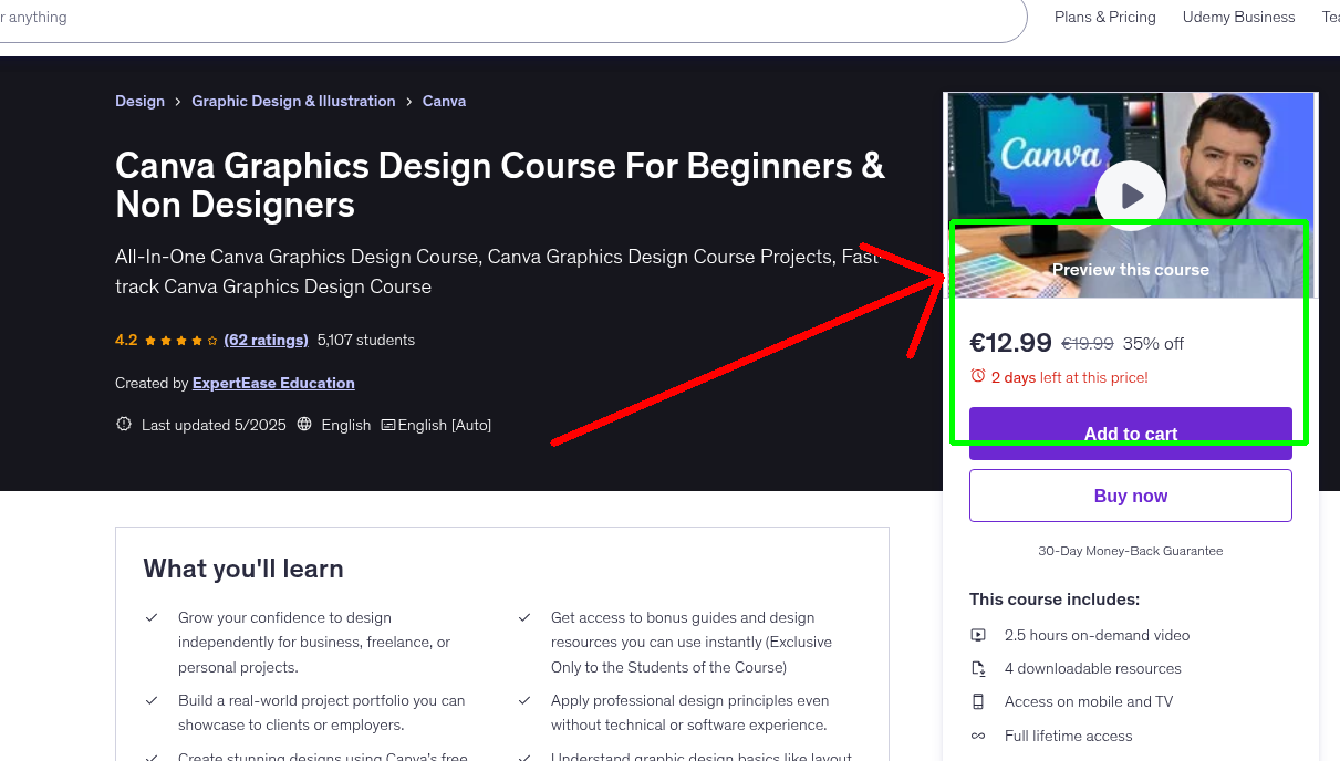 Canva Graphics Design Course For Beginners & Non Designers
