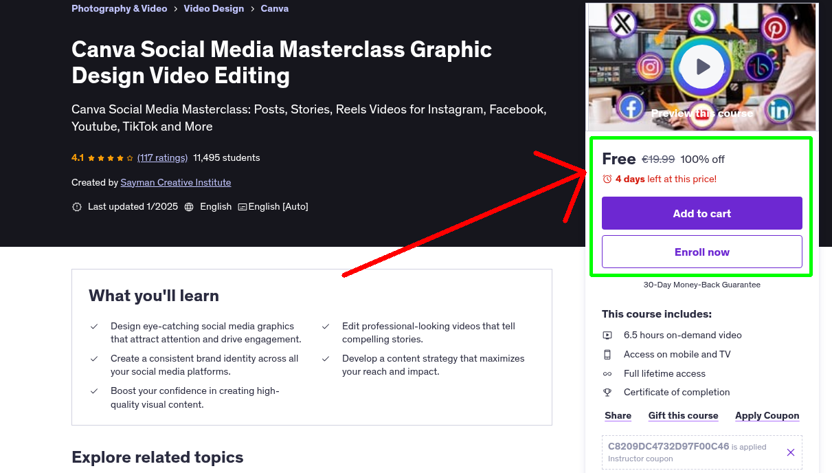 Canva Social Media Masterclass Graphic Design Video Editing