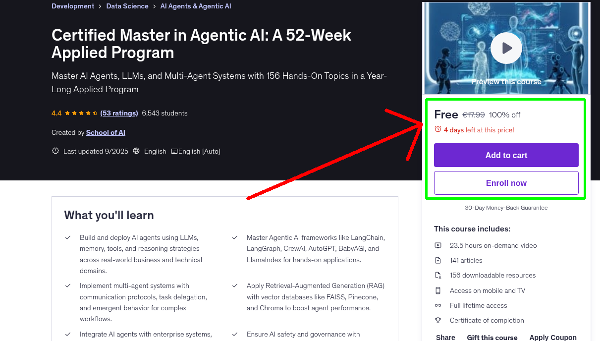 Certified Master in Agentic AI: A 52-Week Applied Program