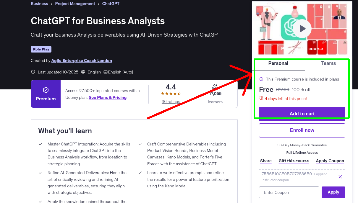 ChatGPT for Business Analysts