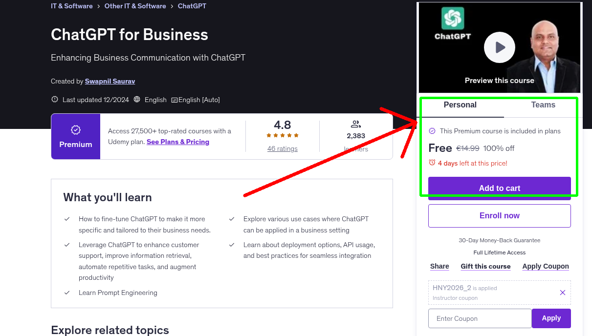 ChatGPT for Business