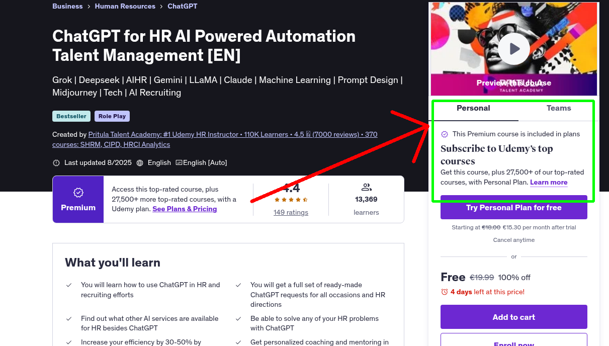 ChatGPT for HR AI Powered Automation Talent Management [EN]