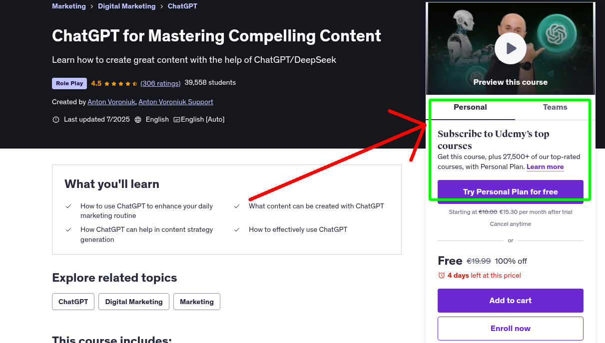 ChatGPT for Mastering Compelling Content