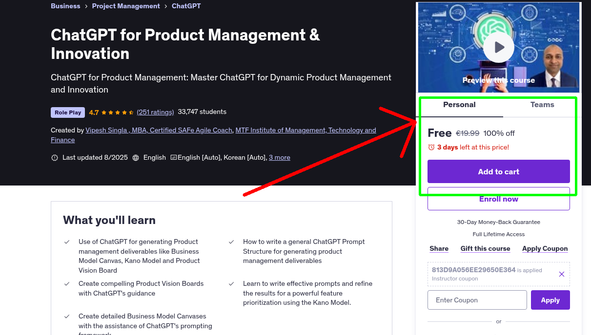 ChatGPT for Product Management & Innovation
