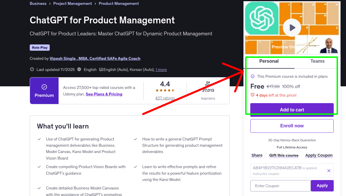 ChatGPT for Product Management