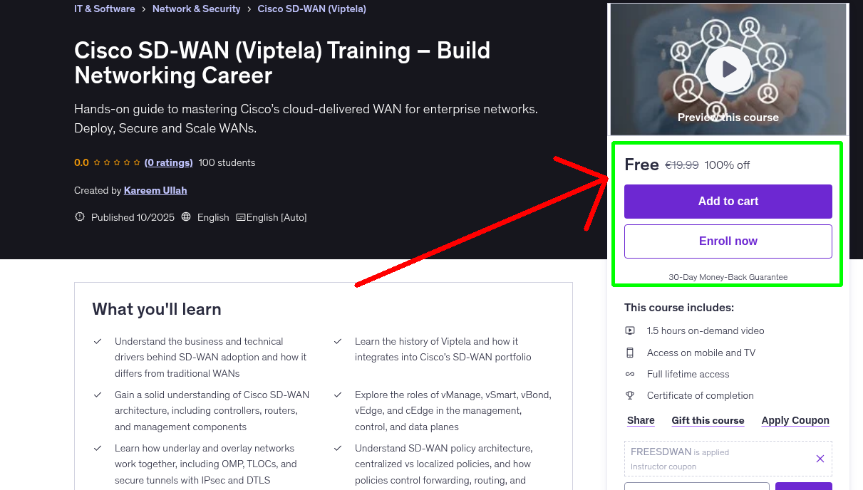 Cisco SD-WAN (Viptela) Training – Build Networking Career