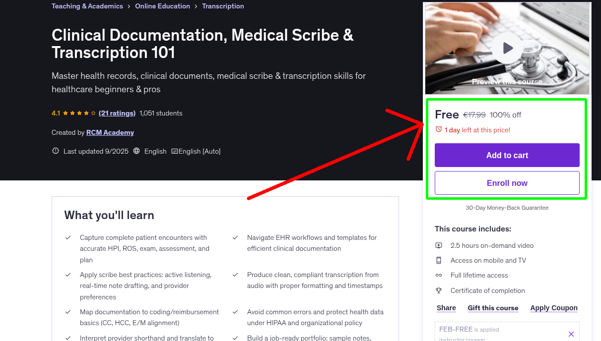 Clinical Documentation, Medical Scribe & Transcription 101