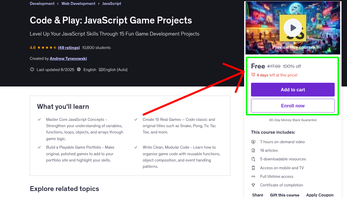 Code & Play: JavaScript Game Projects