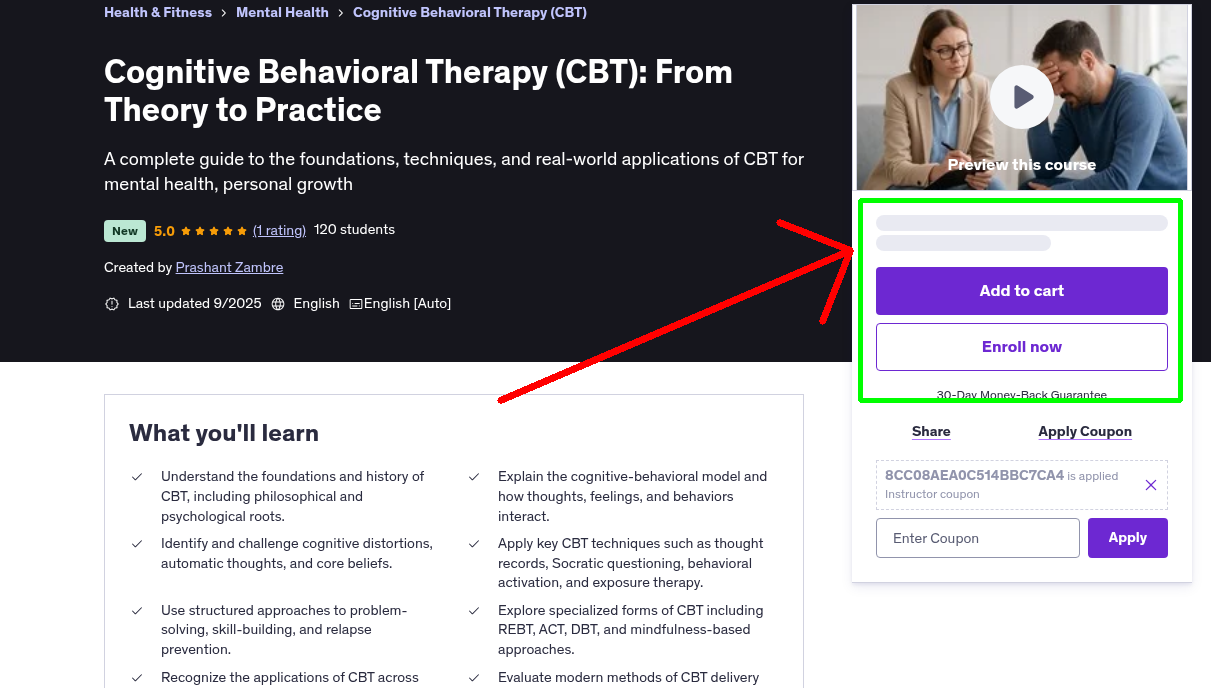 Cognitive Behavioral Therapy (CBT): From Theory to Practice
