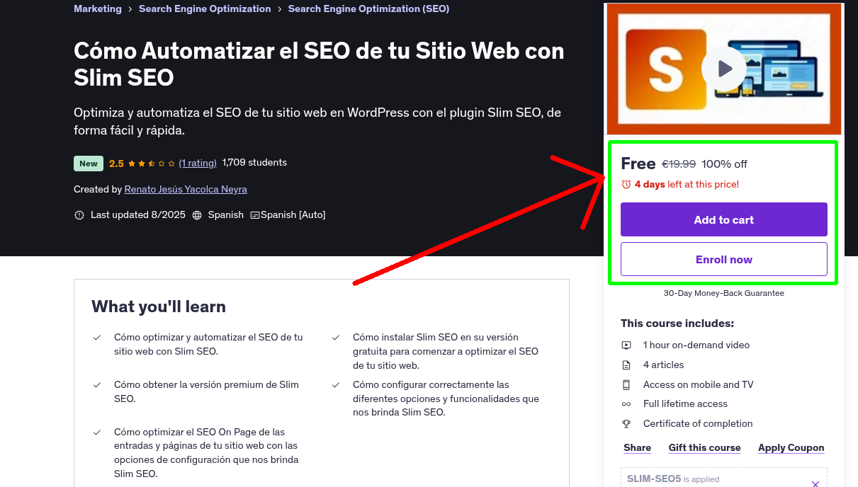 Cómo Automatizar el SEO de tu Sitio Web con Slim SEO