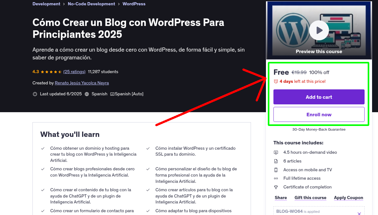 Cómo Crear un Blog con WordPress Para Principiantes 2025