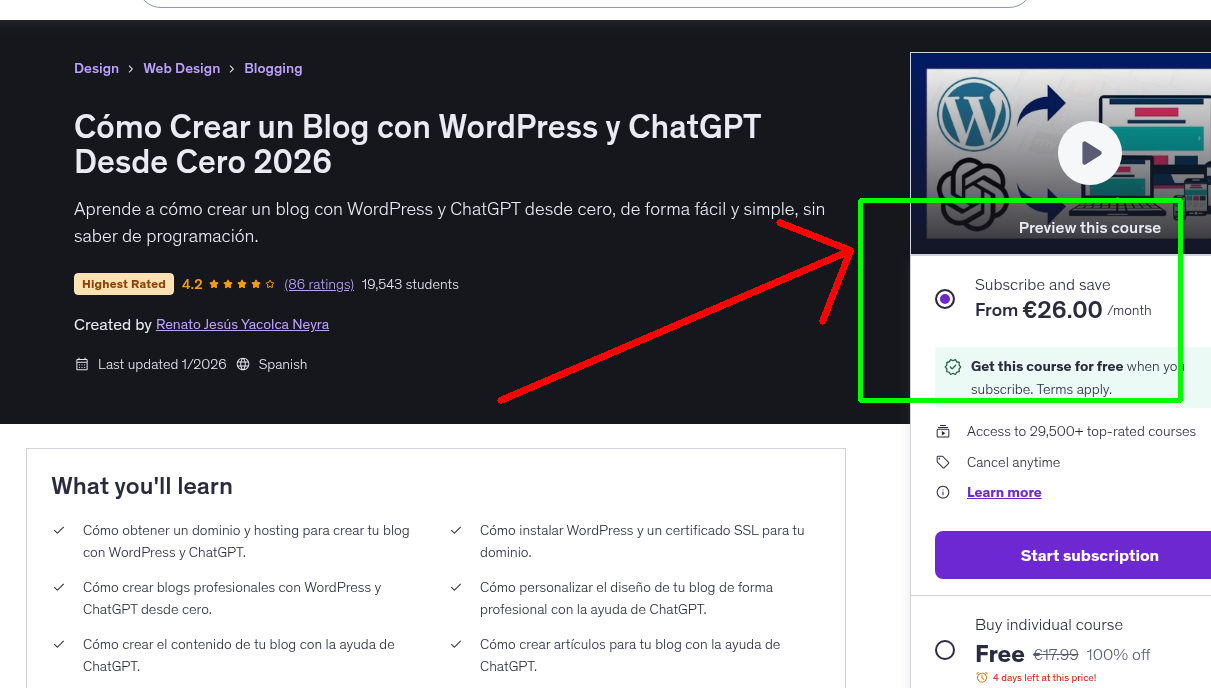 Cómo Crear un Blog con WordPress y ChatGPT Desde Cero 2026