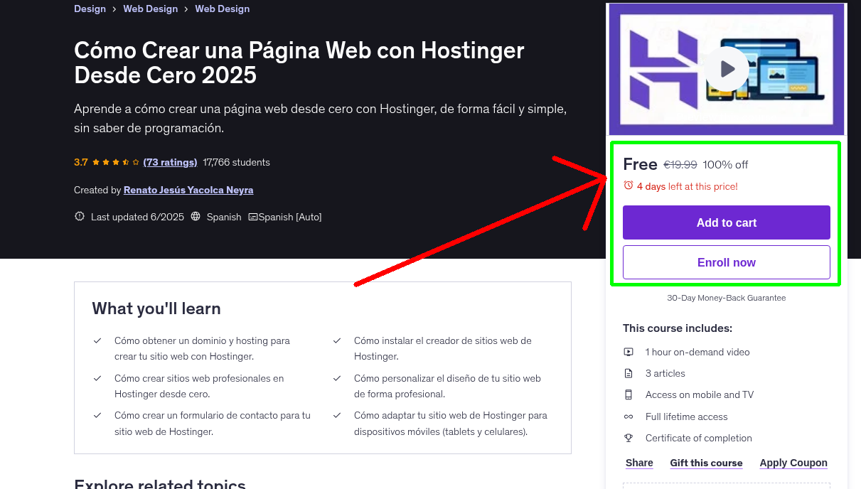 Cómo Crear una Página Web con Hostinger Desde Cero 2025