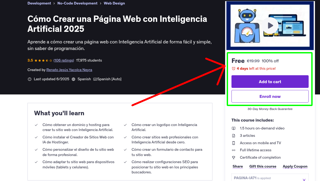 Cómo Crear una Página Web con Inteligencia Artificial 2025