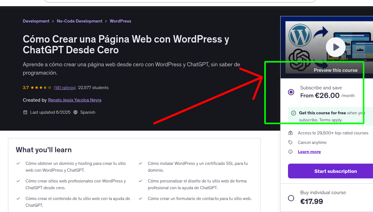 Cómo Crear una Página Web con WordPress y ChatGPT Desde Cero