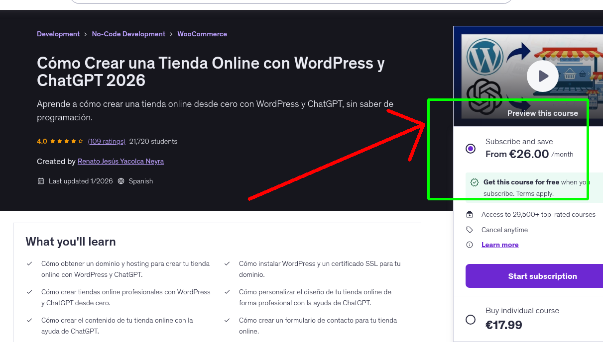 Cómo Crear una Tienda Online con WordPress y ChatGPT 2026