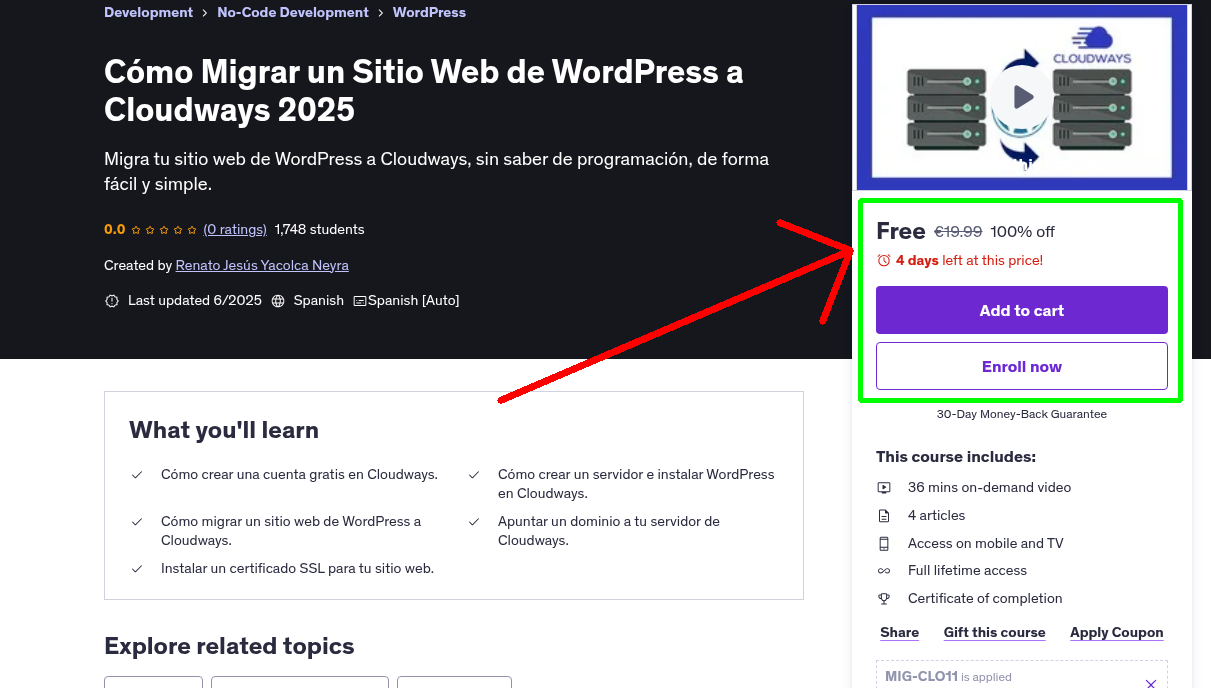 Cómo Migrar un Sitio Web de WordPress a Cloudways 2025