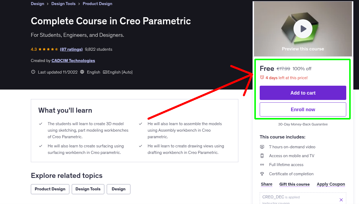 Complete Course in Creo Parametric