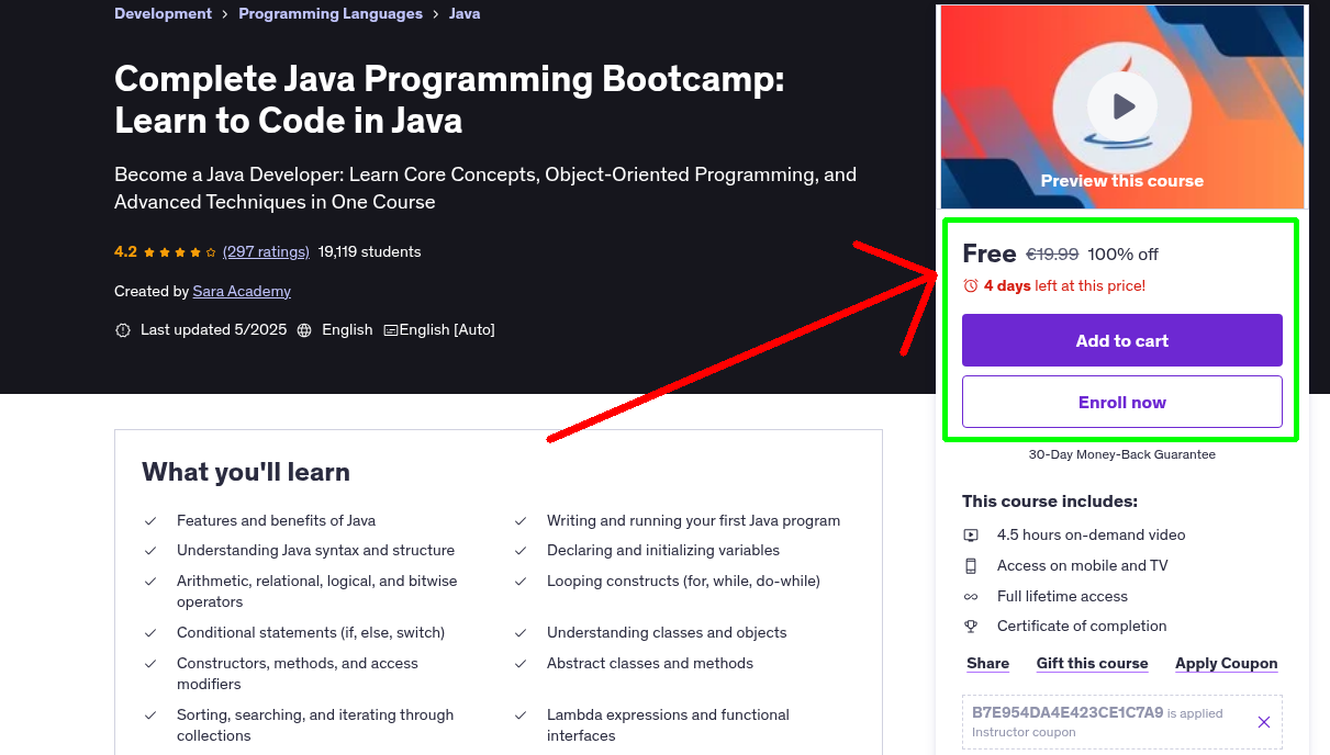 Complete Java Programming Bootcamp: Learn to Code in Java