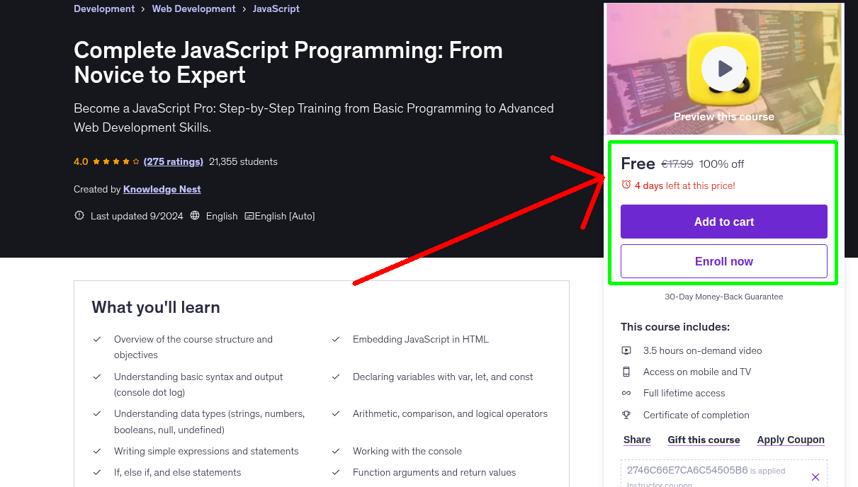 Complete JavaScript Programming: From Novice to Expert