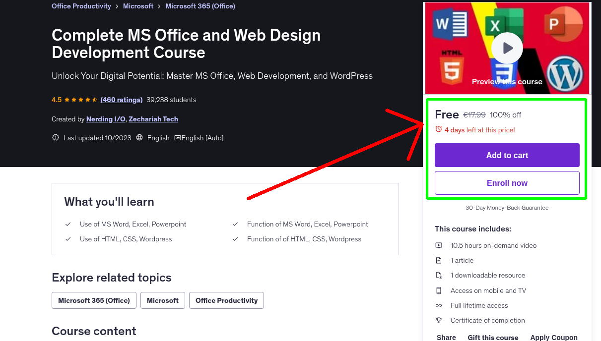 Complete MS Office and Web Design Development Course