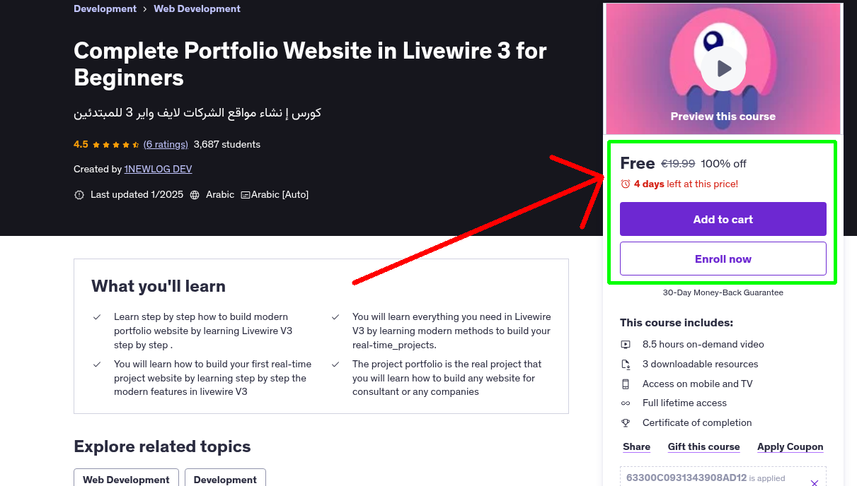 Complete Portfolio Website in Livewire 3 for Beginners