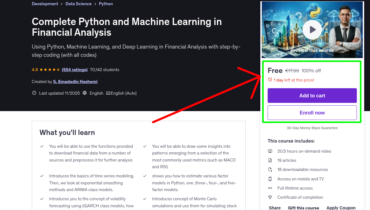 Complete Python and Machine Learning in Financial Analysis