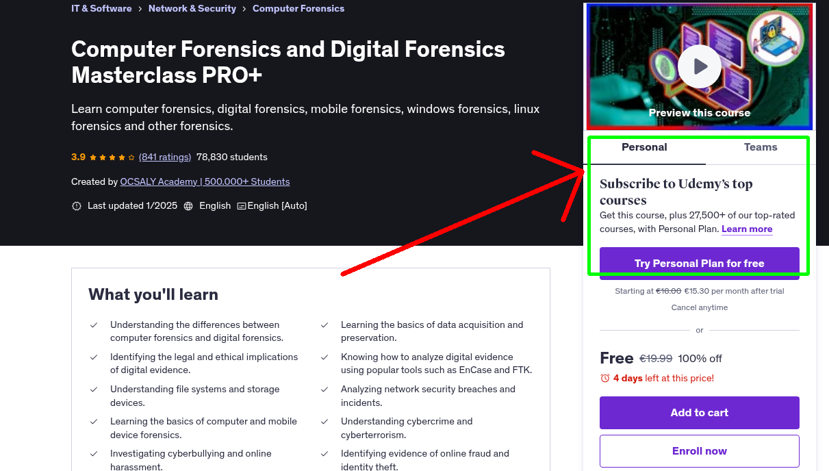 Computer Forensics and Digital Forensics Masterclass PRO+