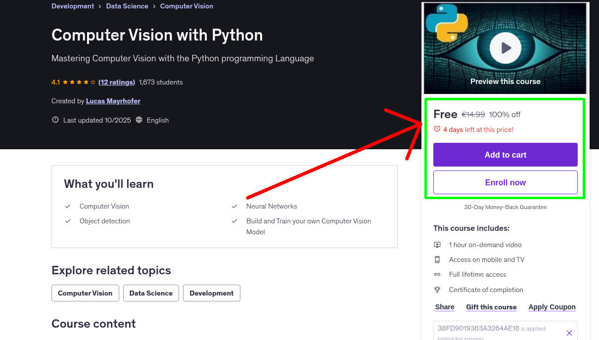 Computer Vision with Python
