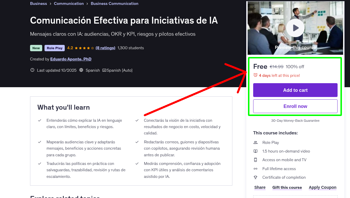 Comunicación Efectiva para Iniciativas de IA