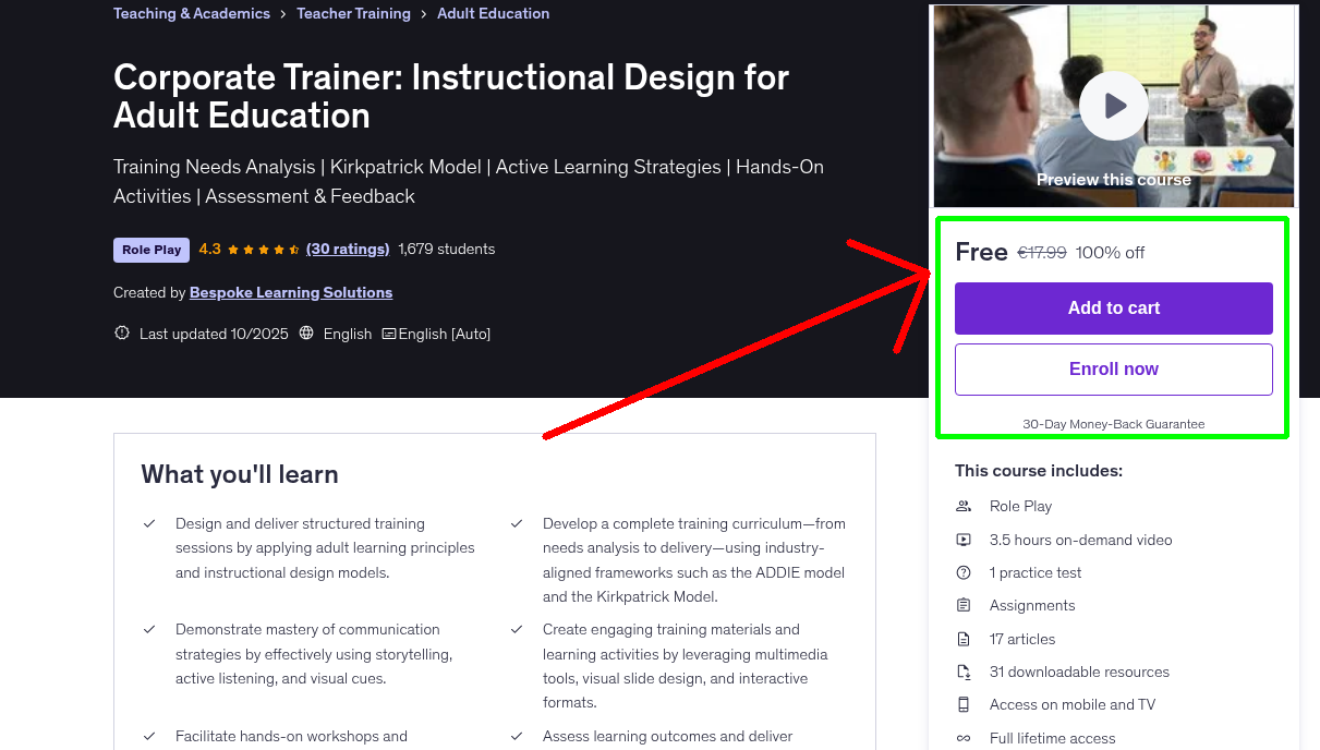 Corporate Trainer: Instructional Design for Adult Education