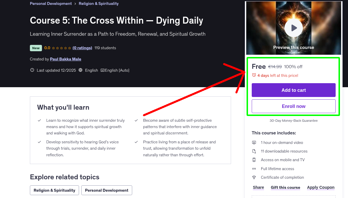 Course 5: The Cross Within — Dying Daily