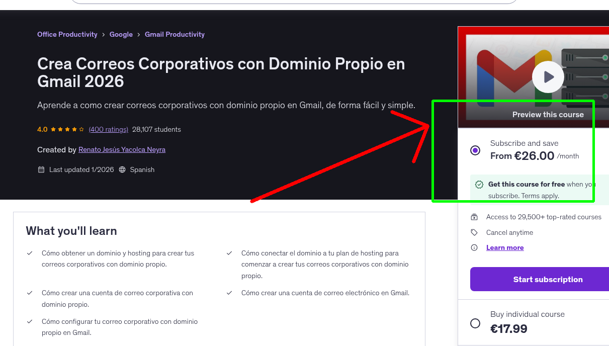 Crea Correos Corporativos con Dominio Propio en Gmail 2026