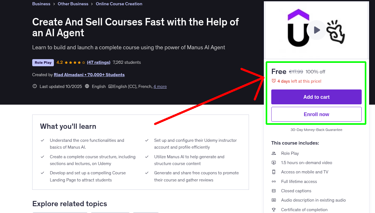 Create And Sell Courses Fast with the Help of an AI Agent