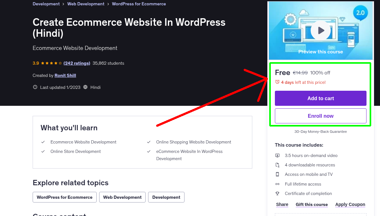 Create Ecommerce Website In WordPress (Hindi)