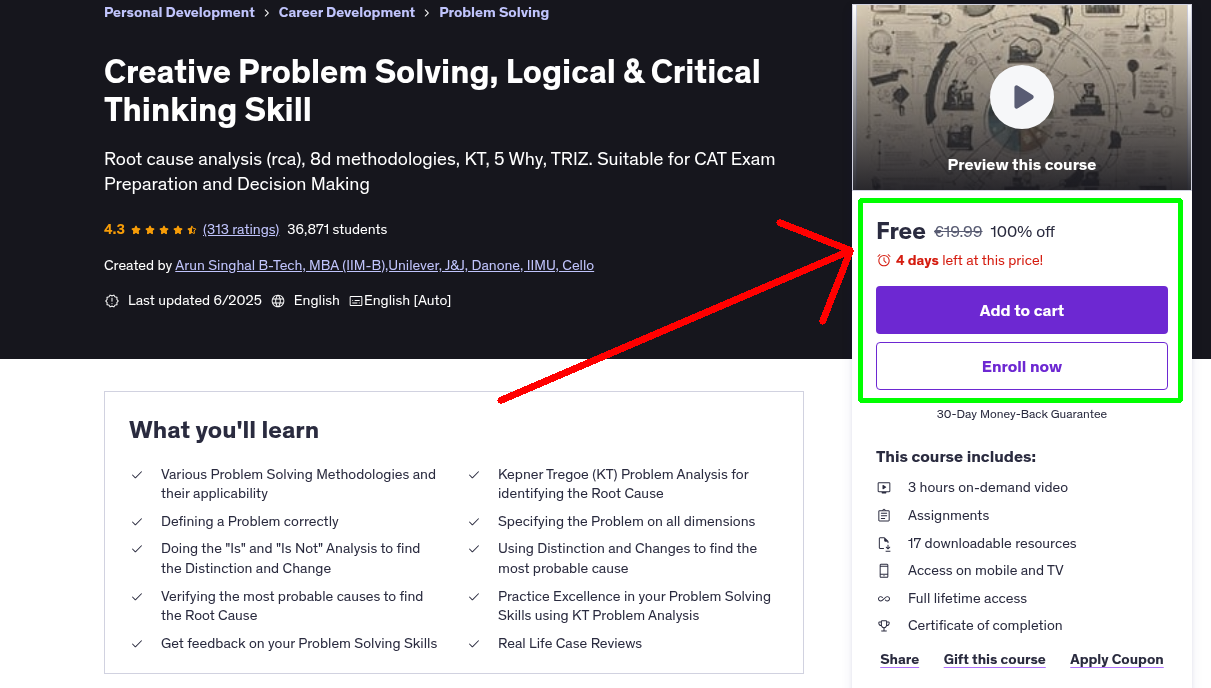 Creative Problem Solving, Logical & Critical Thinking Skill