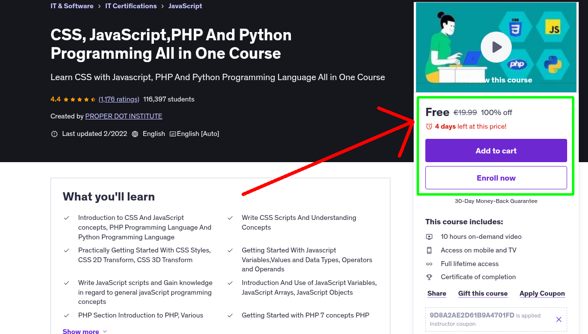 CSS, JavaScript,PHP And Python Programming All in One Course