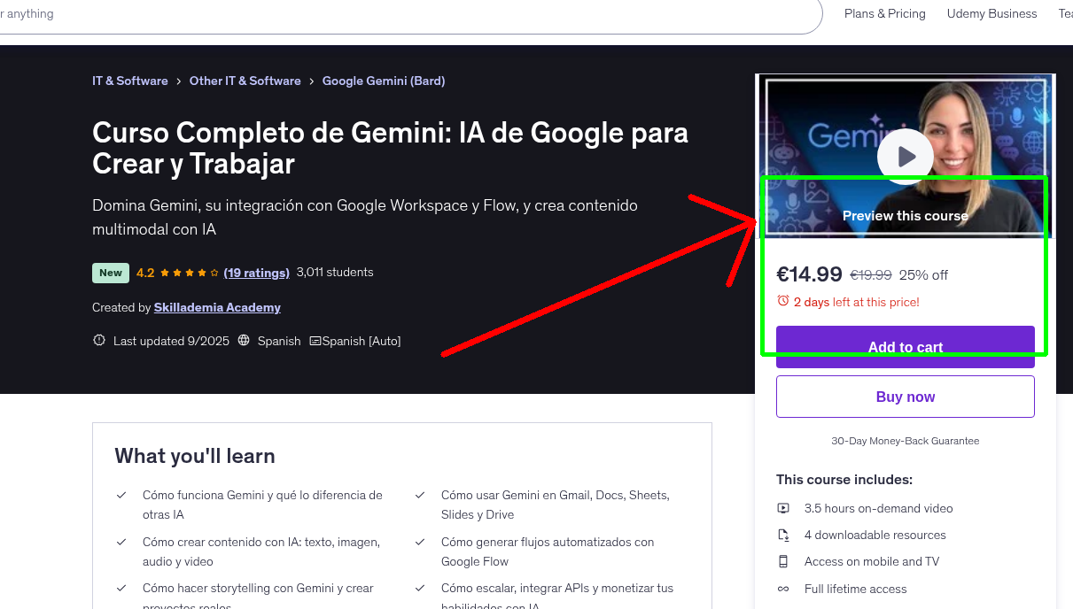 Curso Completo de Gemini: IA de Google para Crear y Trabajar