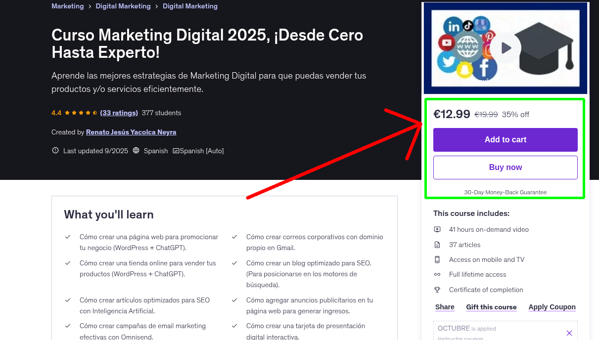 Curso Marketing Digital 2025, ¡Desde Cero Hasta Experto!