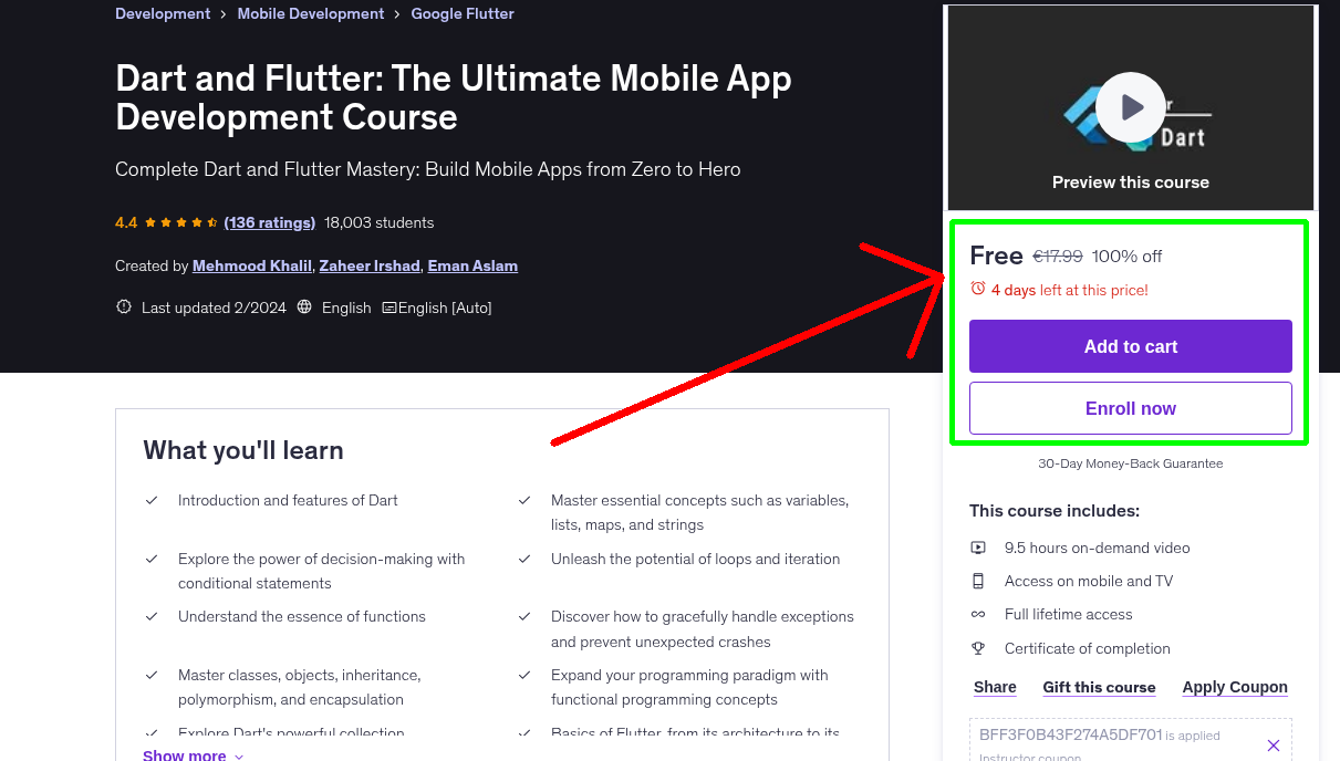 Dart and Flutter: The Ultimate Mobile App Development Course
