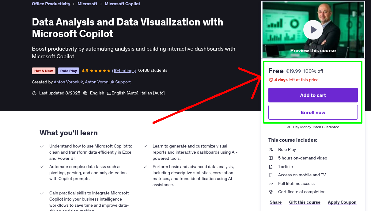 Data Analysis and Data Visualization with Microsoft Copilot