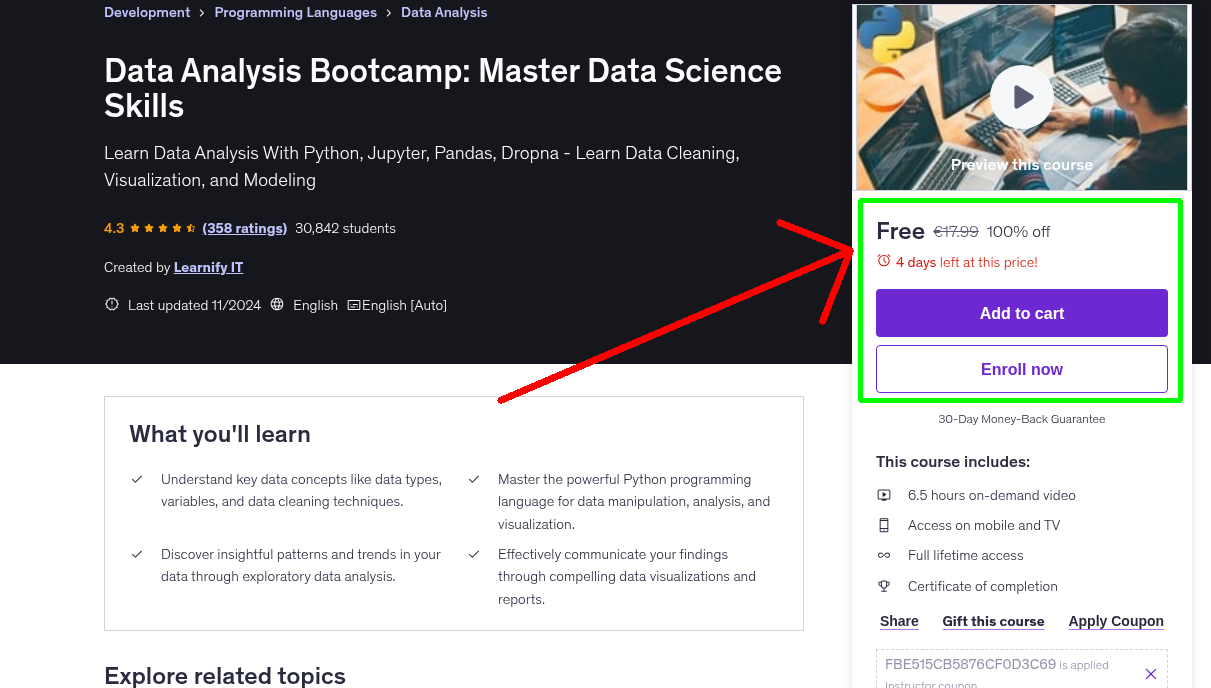 Data Analysis Bootcamp: Master Data Science Skills
