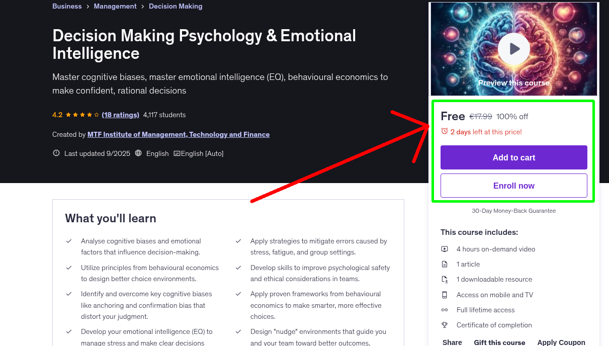 Decision Making Psychology & Emotional Intelligence