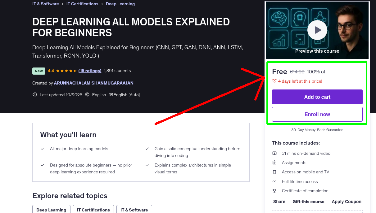 DEEP LEARNING ALL MODELS EXPLAINED FOR BEGINNERS