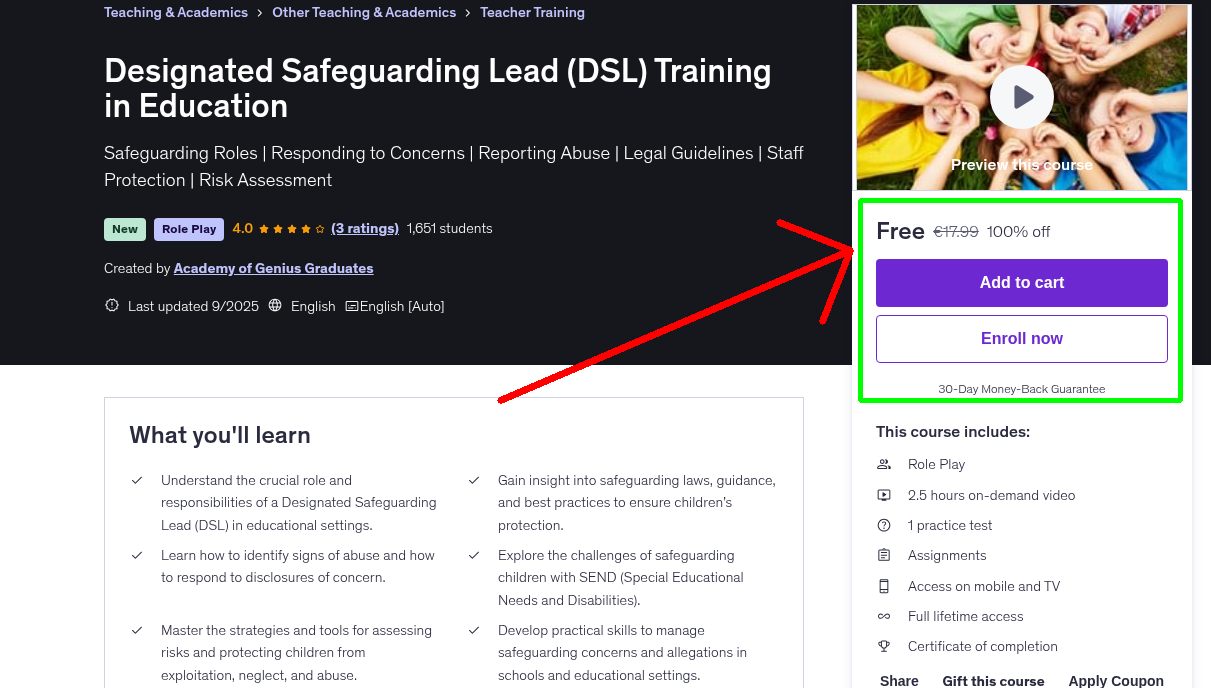 Designated Safeguarding Lead (DSL) Training in Education