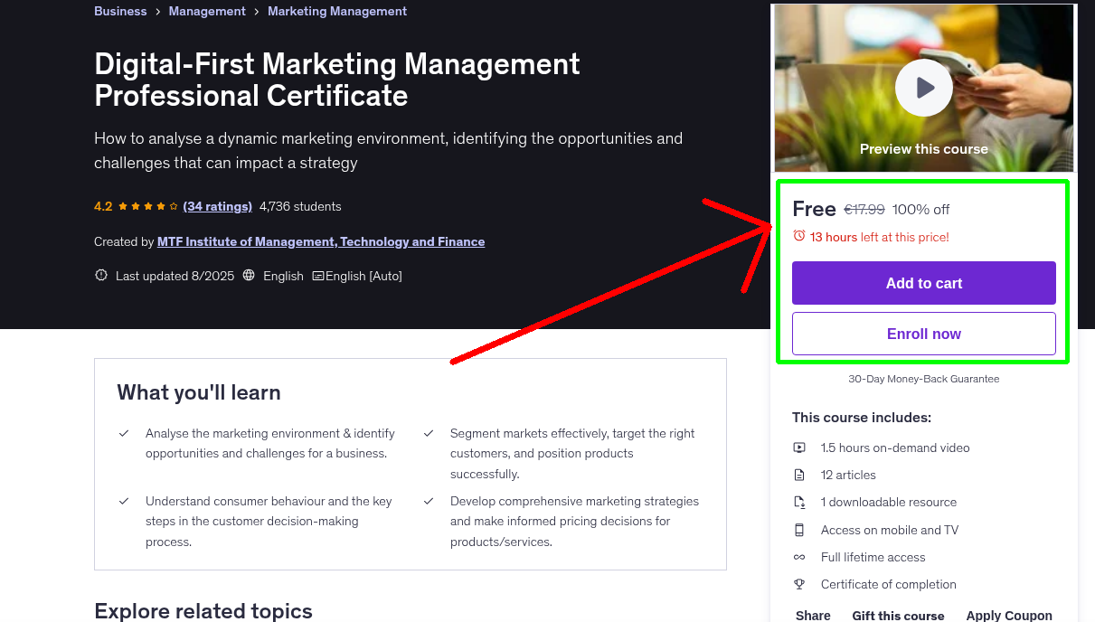 Digital-First Marketing Management Professional Certificate