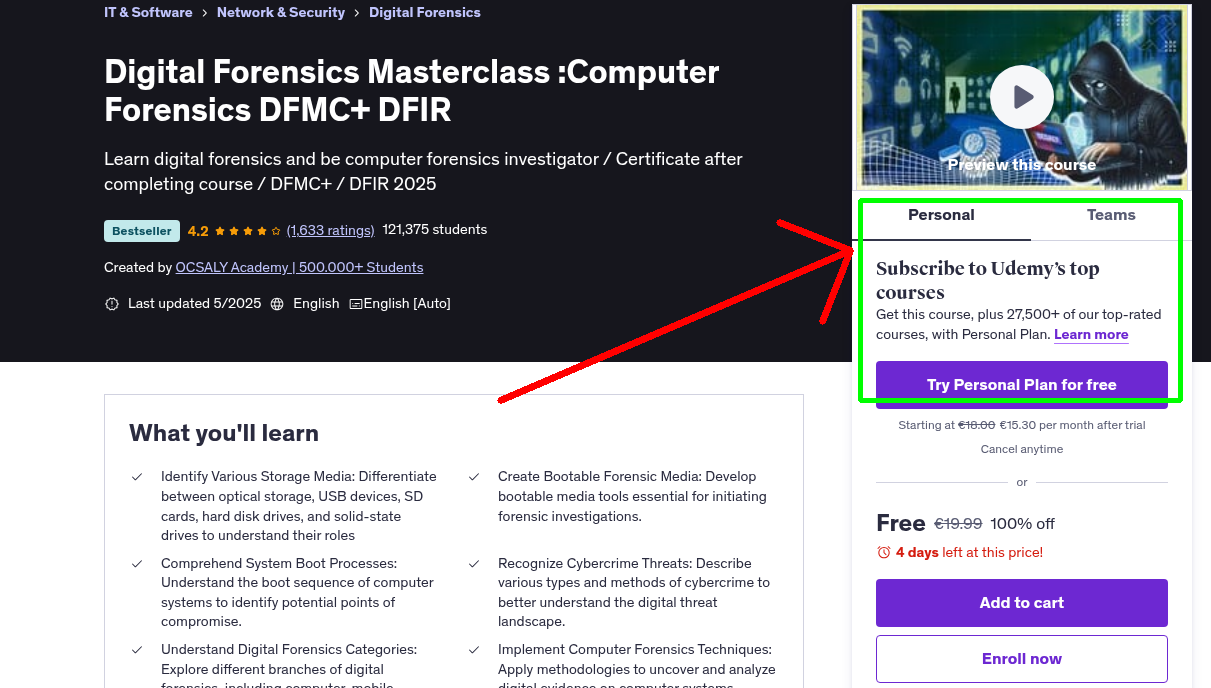 Digital Forensics Masterclass :Computer Forensics DFMC+ DFIR