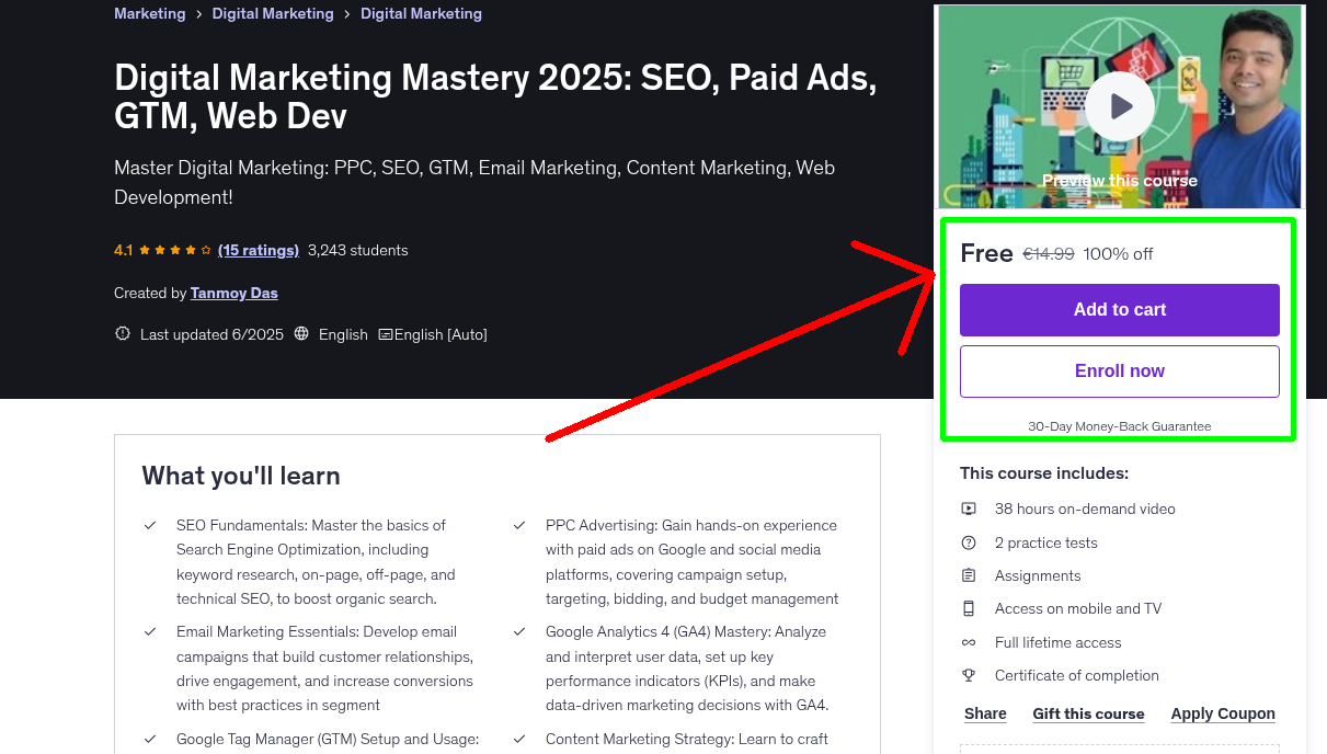 Digital Marketing Mastery 2025: SEO, Paid Ads, GTM, Web Dev
